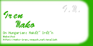 iren mako business card